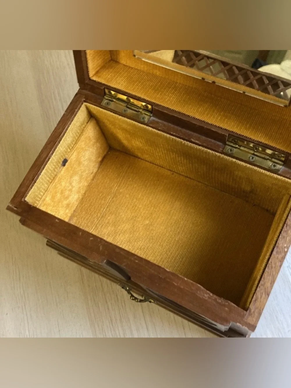 Vintage brown wooden
